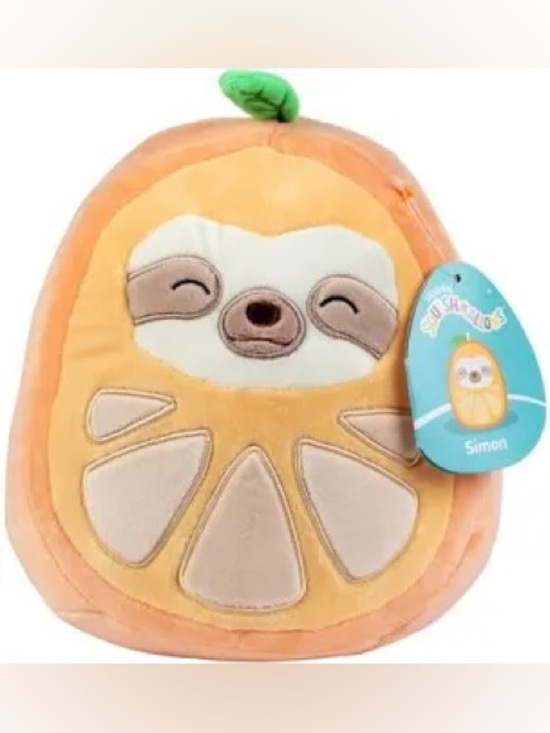 Squishmallows Other - a Squishmallows 8-Inch Simon the Orange Sloth
